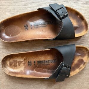 Women's Birkenstock Madrid Sandals Black Size EU40 269 L9